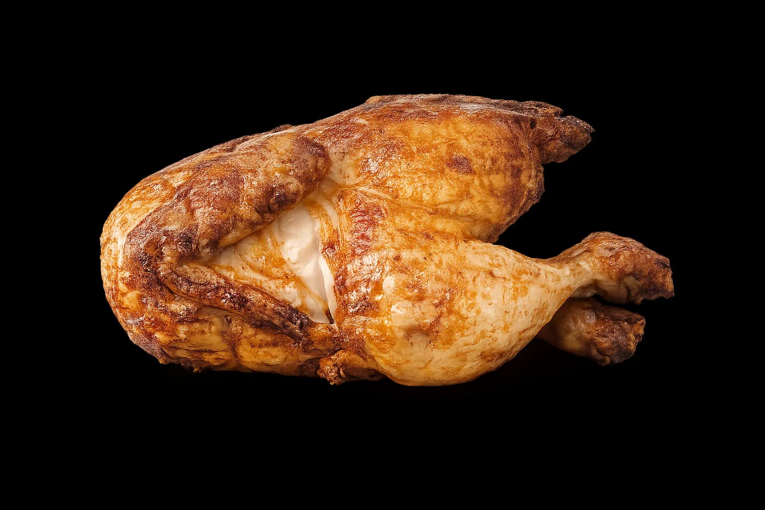 Demi poulet rôti croustillant